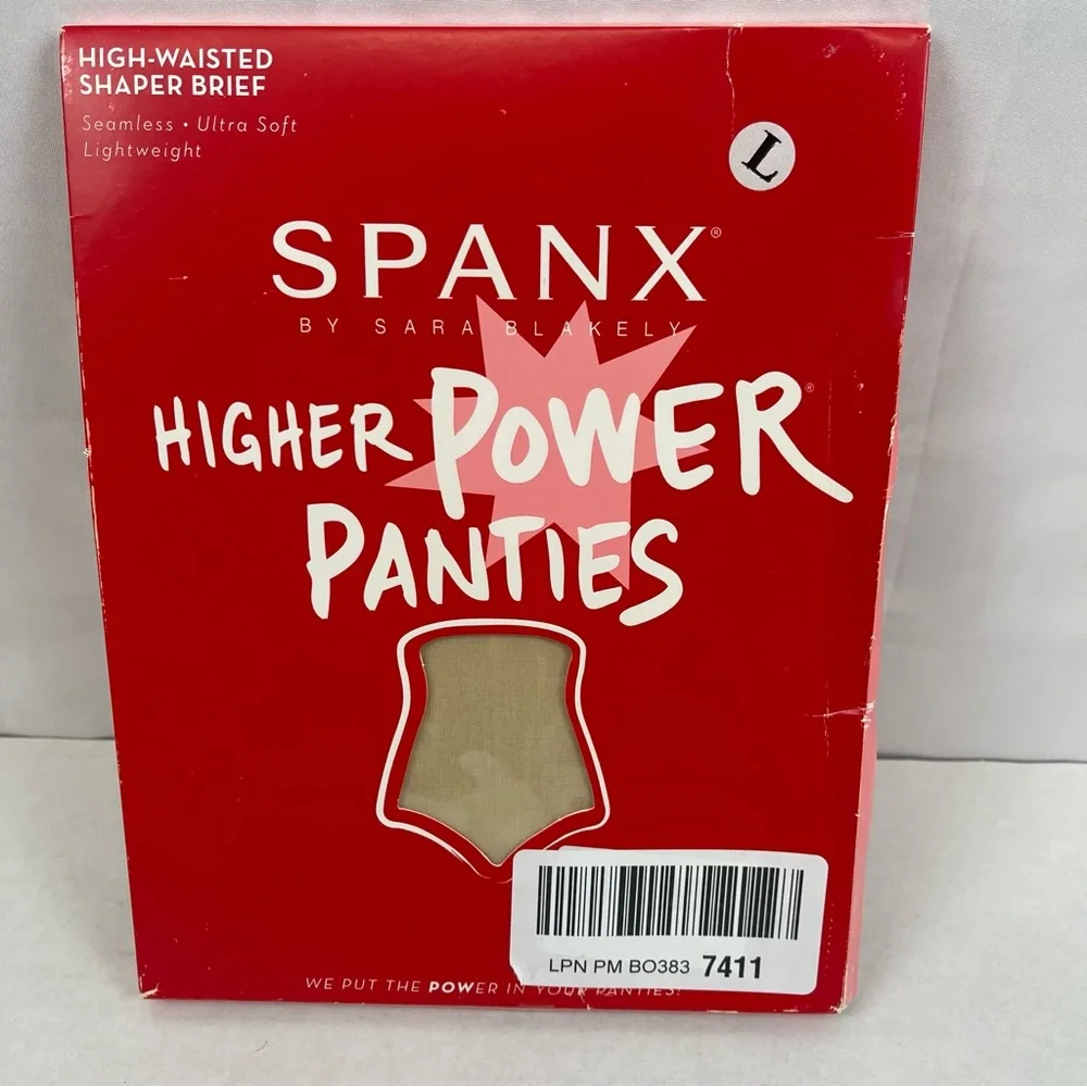 Spanx Higher Power Panties High Waisted Shaper Brief Size Large NEW